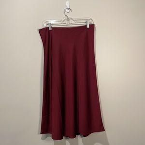 J.Crew Pull-On Slip Skirt in Burgundy